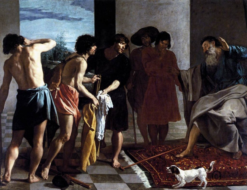 Áo choàng của Giuse được đưa về cho Giacóp, tranh Velázquez
