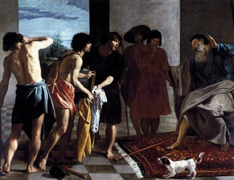 Áo choàng của Giuse được đưa về cho Giacóp, tranh Velázquez