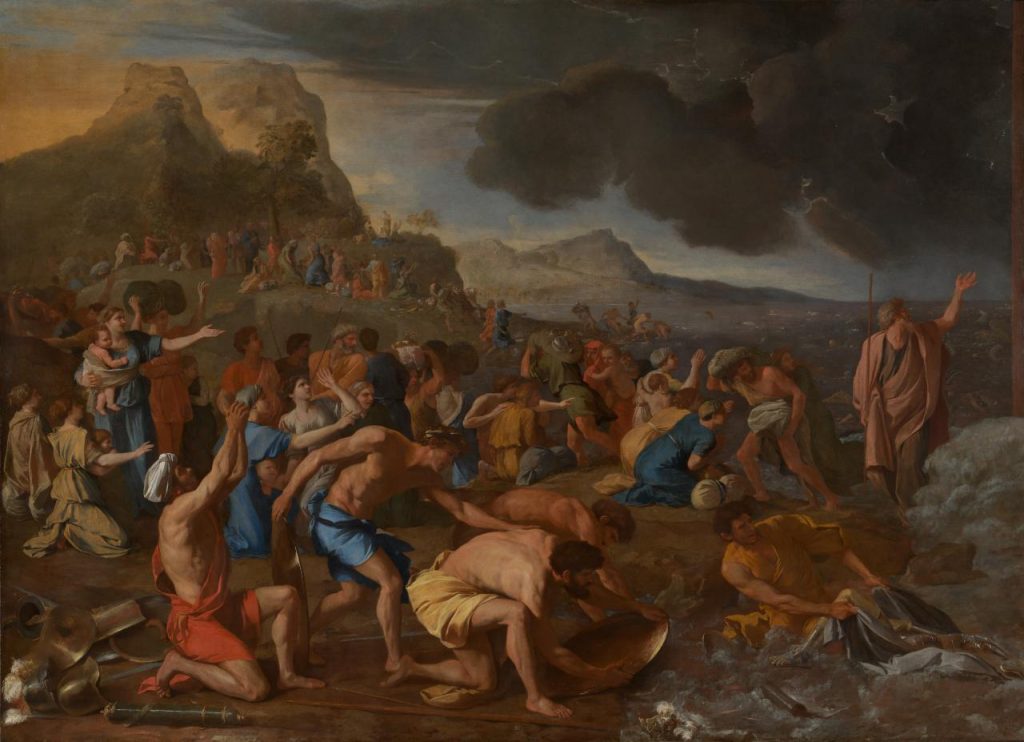Dân Israel vượt qua Biển Đỏ, tranh Poussin