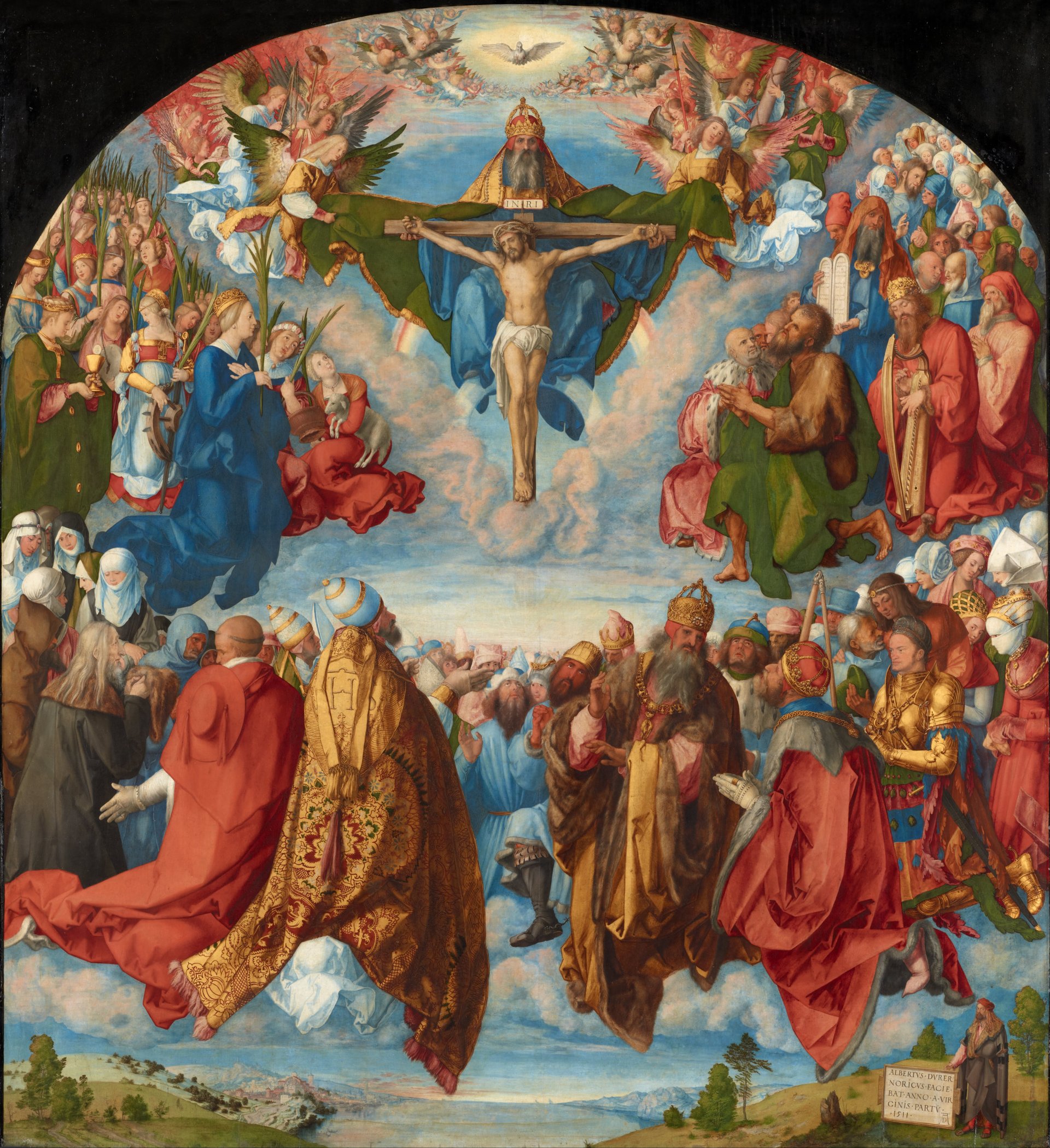 Tranh Mọi Thánh của Dürer, bàn thờ Landauer, 1511