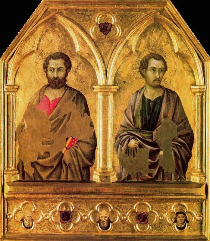 Tranh Thánh Simon và Thánh Giuđa Tađêô của Ugolino di Nerio, 1324-1325